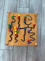 Groot houten Montessori Labyrint spel, Overige typen, Gebruikt, Ophalen of Verzenden
