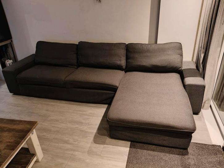 Ikea KIVIK Hoekbank Anthraciet – 1,5 jaar oud –, Huis en Inrichting, Banken | Complete zithoeken, Zo goed als nieuw, Ophalen