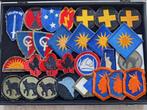 WWII US patch lot, 28 stuks!, Verzenden, Landmacht, Amerika, Embleem of Badge