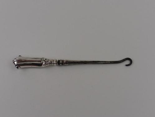 Veter/knoopjeshaak met zilveren heft                     Z90, Antiek en Kunst, Antiek | Goud en Zilver, Zilver, Ophalen of Verzenden