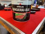 Hermadix impraline bangkirai olie - 2,5 liter - 2 voor €50,-, Doe-het-zelf en Verbouw, Verf, Beits en Lak, Nieuw, Beits, Bruin