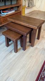 Brutalist Oak Mimiset – 1970s / Brutalistisch Eiken Mimiset, Huis en Inrichting, Tafels | Bijzettafels, Ophalen, Minder dan 45 cm