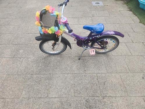 Leuk kinderfietsje 16 inch "butterfly" met mandje, Fietsen en Brommers, Fietsen | Kinderfietsjes, Gebruikt, 16 tot 20 inch, Ophalen