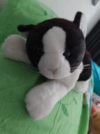 Knuffel Poes - Zwart Wit  merk Evora, Ophalen of Verzenden, Zo goed als nieuw, Poes