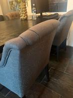 Zes grijze stoelen complete set, Huis en Inrichting, Stoelen, Ophalen