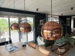 3 Eetkamer hanglampen, Huis en Inrichting, Lampen | Hanglampen, Ophalen, Zo goed als nieuw, Metaal, Minder dan 50 cm