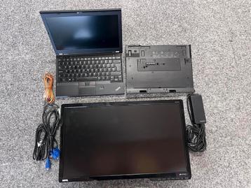 Lenovo Thinkpad 12/13inch + DockingStation + BenQ 22" Scherm beschikbaar voor biedingen