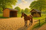 Gezocht: uitloopstal voor 2 paarden, Dieren en Toebehoren, Stalling en Weidegang