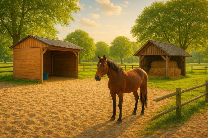 Gezocht: uitloopstal voor 2 paarden, Dieren en Toebehoren, Stalling en Weidegang
