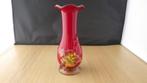mooie rode vaas van muranoglas, Gebruikt, Ophalen of Verzenden, Glas, Minder dan 50 cm