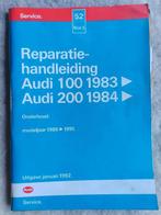 Werkplaatsboek Audi 100 + 200T  type 44 onderhoud 1986 - 91, Ophalen of Verzenden, Gelezen, Audi