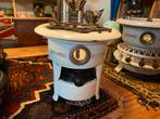 Crème emaille petroleumstel kooktoestel, Antiek en Kunst, Antiek | Emaille, Ophalen of Verzenden
