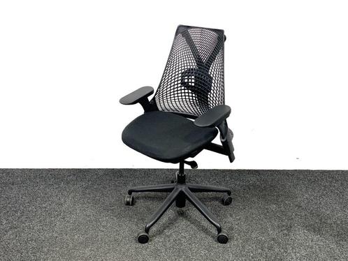 Gebruikte Herman Miller Sayl Bureaustoel, Zwart, Huis en Inrichting, Bureaustoelen, Gebruikt, Zwart, Ophalen