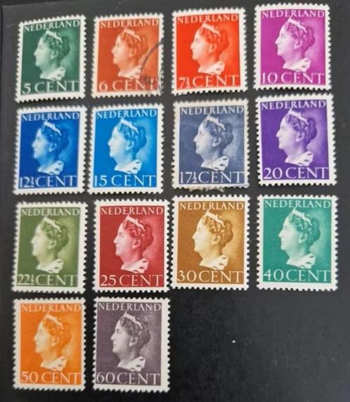 Nederland 1940-1947 - NVPH 332-345 - Koningin Wilhelmina, Postzegels en Munten, Postzegels | Nederland, Postfris, Na 1940, Ophalen of Verzenden
