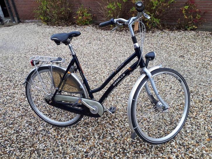 Damesfiets, Gazelle, Fietsen en Brommers, Fietsen | Dames | Damesfietsen, Gebruikt, Gazelle, Versnellingen, 56 cm of meer, Ophalen