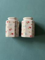 Greengate servies: Peper en zout stel, printje: Claire multi, Overige typen, Ophalen of Verzenden, Zo goed als nieuw, Overige stijlen