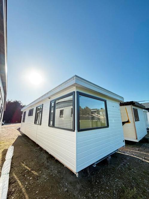 Chalet met cv en airco, Caravans en Kamperen, Stacaravans, Ophalen of Verzenden