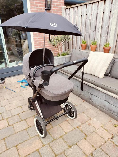 Cybex priam compleet! Manhattan grey, Kinderen en Baby's, Kinderwagens en Combinaties, Gebruikt, Combiwagen, Overige merken, Met autostoeltje