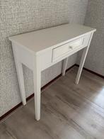 Witte Sidetable met Lade, Ophalen, 50 tot 100 cm, Zo goed als nieuw, Minder dan 25 cm