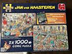 Jan van Haasteren legpuzzels met poster, Hobby en Vrije tijd, Ophalen, 500 t/m 1500 stukjes, Zo goed als nieuw, Legpuzzel