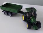Bruder John Deere tractor met kiepbare aanhanger, Ophalen of Verzenden, Zo goed als nieuw