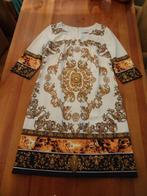 AMY VERMONT Offwhite jurk met kralen bewerkt. - UNIEK, Kleding | Dames, Overige kleuren, Nieuw, Ophalen of Verzenden, Knielengte