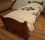 Houten Eenpersoonsbed, elektrisch verstelbare bedbodem, Huis en Inrichting, Slaapkamer | Bedden, Ophalen, Gebruikt, 90 cm, Eenpersoons