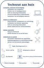 Techneut aan huis, Ophalen, Overige modellen, Electro-Nicks, Electro-Nicks