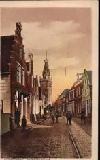 Veel volk Kerkstraat Monnikendam, Verzenden, 1920 tot 1940, Gelopen, Noord-Holland