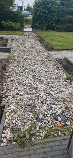 Gratis 11 a 12 meter aan grove kiezels voor b.v. looppad, Tuin en Terras, Grind, Keien en Split, Ophalen, Overige materialen