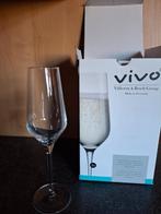 4 Champagne glazen Vivo Villeroy & Boch  VERZ.KSTN NU  0,99, Glas of Glazen, Ophalen of Verzenden, Overige stijlen, Glas