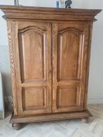 Eiken kast met deuren  BIEDEN kan TEAB, 100 tot 150 cm, Klassiek, Eikenhout, Ophalen of Verzenden