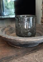 Puur Wonen windlicht Smokey Grey Bubbles 14/14, Huis en Inrichting, Woonaccessoires | Kandelaars en Kaarsen, Overige materialen