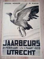 Oude Jaarbeurs Utrecht Poster 1928. Van 't Hoff., Ophalen of Verzenden, A1 t/m A3, Reclame, Rechthoekig Staand