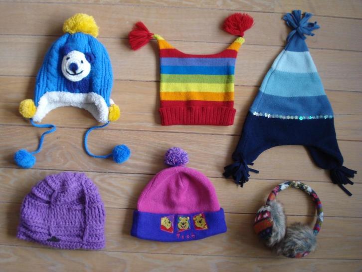 4 kindermutsen; zie omschrijving, Kinderen en Baby's, Kinderkleding | Mutsen, Sjaals en Handschoenen, Gebruikt, Muts, Jongen of Meisje
