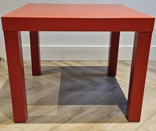 IKEA LACK tafeltje Rood 55x55x45cm, Huis en Inrichting, Woonaccessoires | Overige, Gebruikt, Ophalen of Verzenden