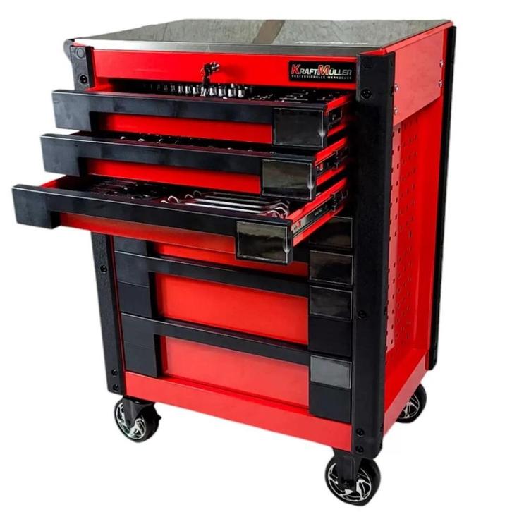 gereedschapswagen kraftmuller 7 laden gevuld pro-line, Doe-het-zelf en Verbouw, Gereedschap | Handgereedschap, Nieuw, Ophalen of Verzenden