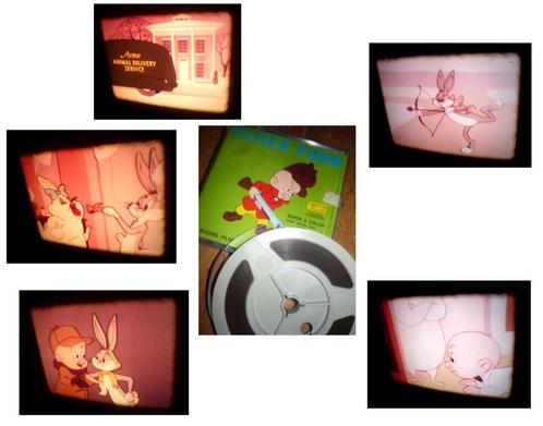 8mm film Elmer Fudd - Bugs Bunny - Rabbit Romeo - geluid -, Audio, Tv en Foto, Filmrollen, 8mm film, Verzenden