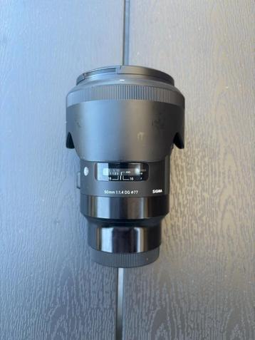 Sigma 50mm f/1.4 DG HSM Sony E-mount objectief beschikbaar voor biedingen