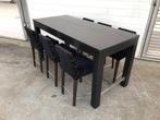 mooie horeca sta tafel set met krukken voor bar of mancave, Huis en Inrichting, Barkrukken, Ophalen, 5 krukken of meer, Met voetsteun
