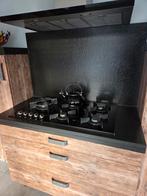 Gas op glas kookplaat ATAG met wokbrander, Ophalen, Gebruikt, Inbouw, Gas