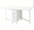 Norden witte inklapbare tafel inklaptafel ikea, Huis en Inrichting, Bureaus, Ophalen, Zo goed als nieuw