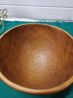 Slakom met bestek van teak hout vintage, Ophalen of Verzenden