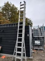 3 delige Dirks ladder 3x14 sporten 10.05 lengte max 4.25 min, Doe-het-zelf en Verbouw, Ophalen, Gebruikt, 4 meter of meer