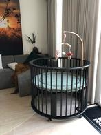 Bopita box | zwart | rond | wielen | incl boxkleed & matras, Kinderen en Baby's, Boxen, Ophalen, Gebruikt, Rond, In hoogte verstelbaar