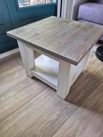 Landelijke Houten Bijzettafel - 55x55x46cm, Minder dan 55 cm, Vierkant, Hout, Ophalen