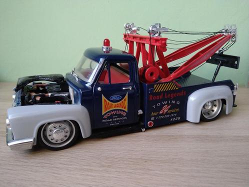 1956 Ford F-100 Tow Truck Wrecker Custom Zeldzaam 1:18, Hobby en Vrije tijd, Modelauto's | 1:18, Gebruikt, Overige typen, Overige merken