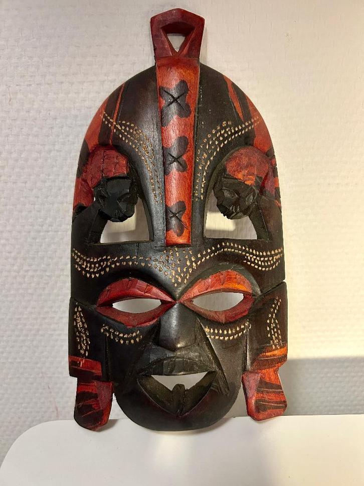 Zeer mooi masker / houtsnijwerk om aan de muur te hangen!!, Antiek en Kunst, Kunst | Beelden en Houtsnijwerken, Ophalen of Verzenden