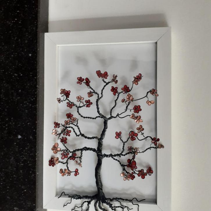 Bloeiende boom in lijst, Huis en Inrichting, Woonaccessoires | Overige, Nieuw, Ophalen of Verzenden