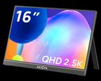 ARZOPA 16" QHD 2.5K Draagbare Monitor nieuw in seal, Gaming, HDMI, Nieuw, Ophalen of Verzenden